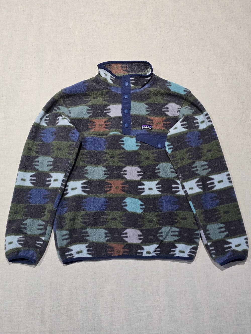 Patagonia Rare Aztec Fleece Synchilla Size 12 Kids Boys